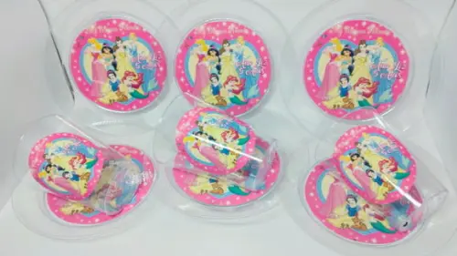 Kit Copo e Pratinho Acrílico - Princesas