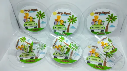 Kit Copo e Pratinho Acrílico - Safari