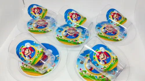 Kit Copo e Pratinho Acrílico - Super Mario