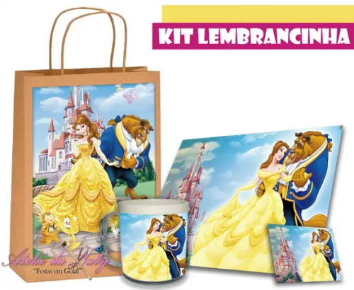 Kit Lembrancinha - Bela e a Fera