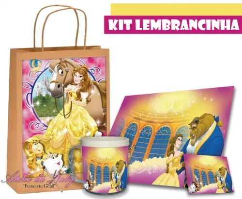 Kit Lembrancinha - Bela e a Fera