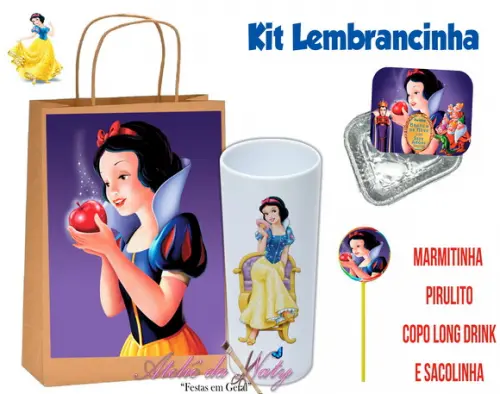 Kit Lembrancinha - Branca de neve