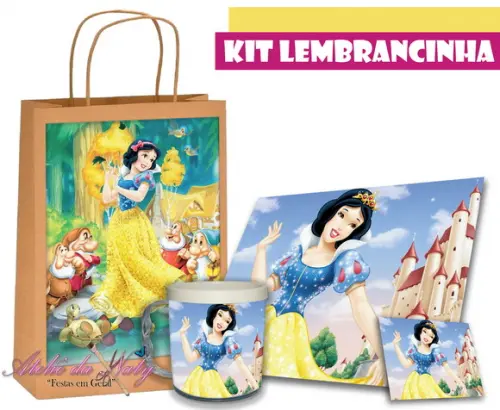 Kit Lembrancinha - Branca de Neve