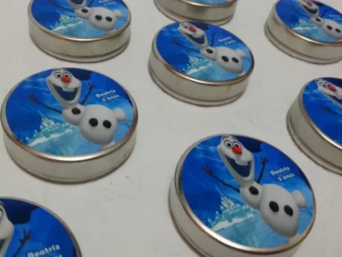 Latinhas - Olaf Frozen