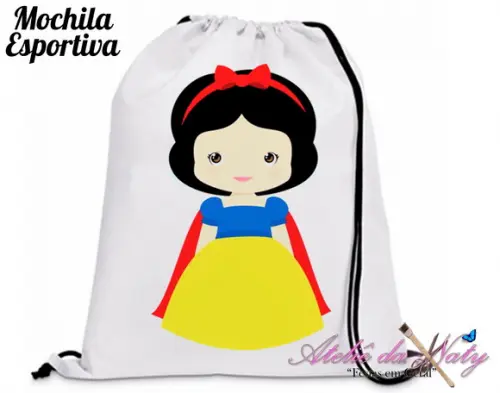 Mochila Esportiva - Branca de Neve