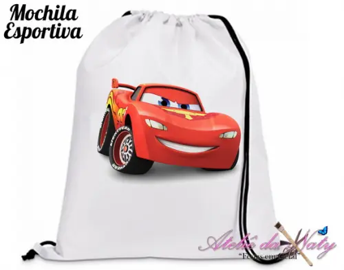 Mochila Esportiva - Carros