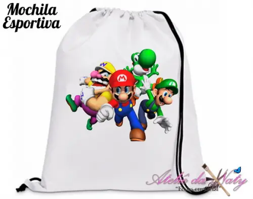 Mochila Esportiva - Mario Bros