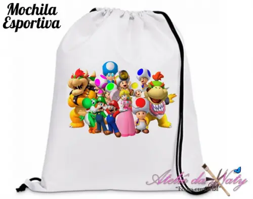 Mochila Esportiva - Mario Bros