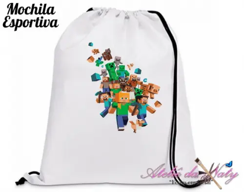 Mochila Esportiva - Minecraft