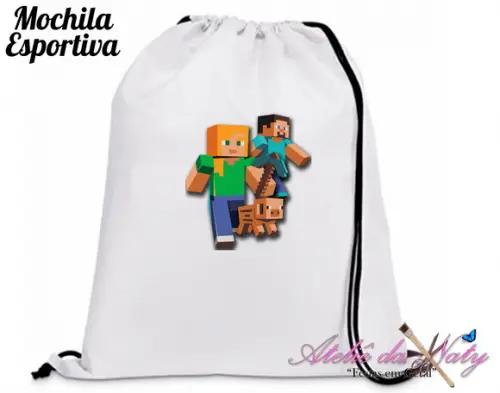 Mochila Esportiva - Minecraft