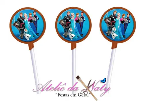 Pirulito de chocolate - Frozen