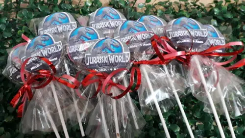 Pirulito de Chocolate - Jurassic World