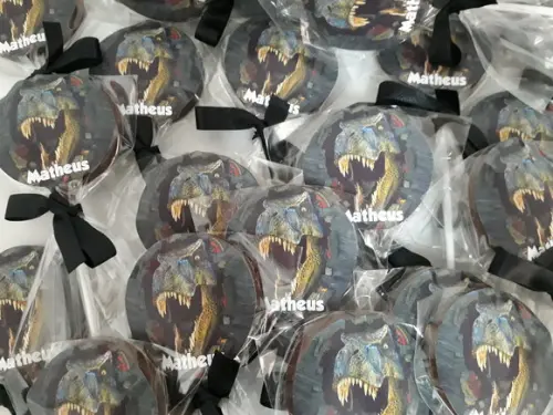 Pirulito de Chocolate - Jurassic World
