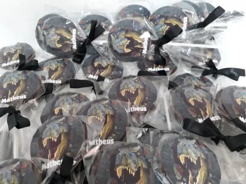 Pirulito de Chocolate - Jurassic World