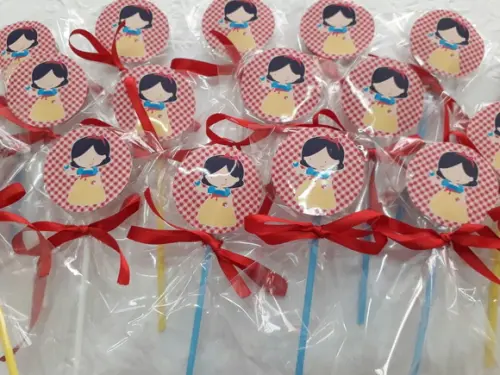 Pirulito Personalizado - Branca de Neve