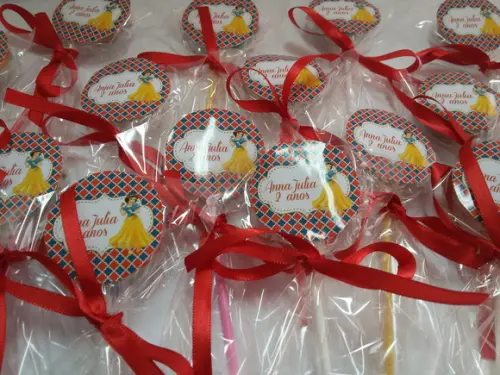 Pirulito personalizado - Branca de Neve