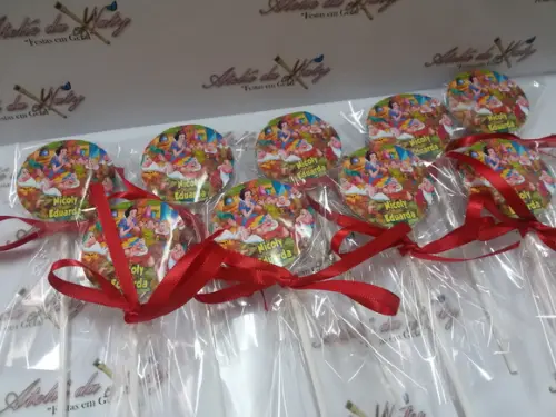 Pirulito Personalizado - Branca de Neve