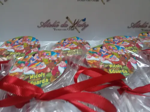 Pirulito Personalizado - Branca de Neve