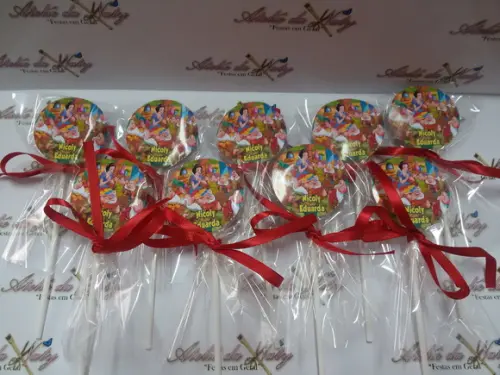 Pirulito Personalizado - Branca de Neve