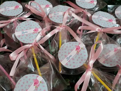 Pirulito personalizado - Jardim Encantado