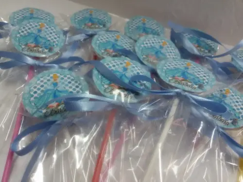Pirulito personalizado - Cinderela