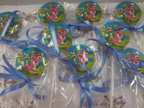 Pirulito personalizado - Mario Bros