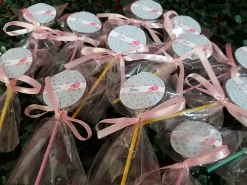 Pirulito personalizado - Jardim Encantado