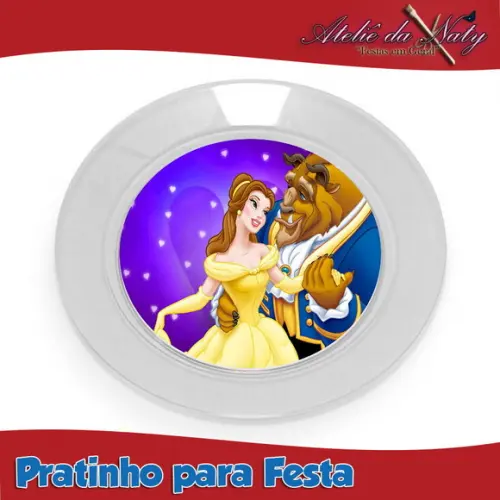 Pratinho para Festas - Bela e a Fera