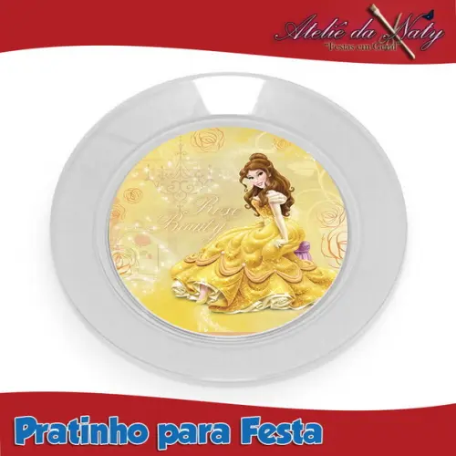 Pratinho para Festas - Bela e a Fera
