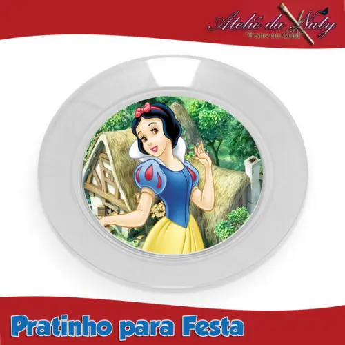 Pratinho para Festas - Branca de Neve