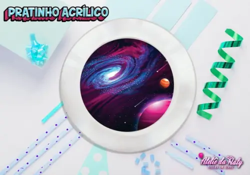 Pratinho para Festas - Galáxia 18cm