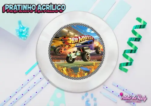 Pratinho para Festas - Hot Wheels