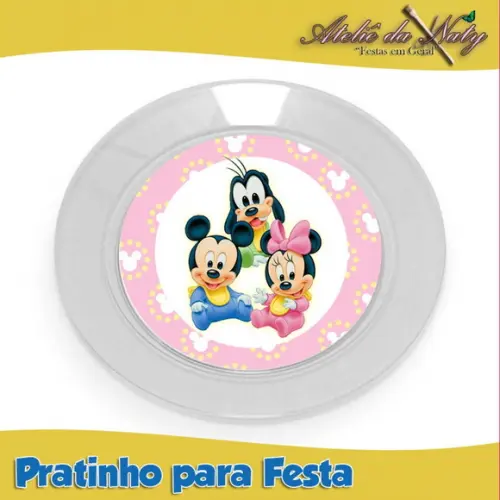 Pratinho para Festas - Mickey e Minnie Baby
