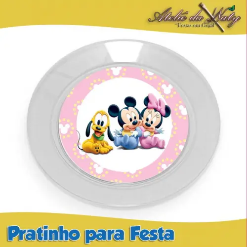 Pratinho para Festas - Mickey e Minnie Baby