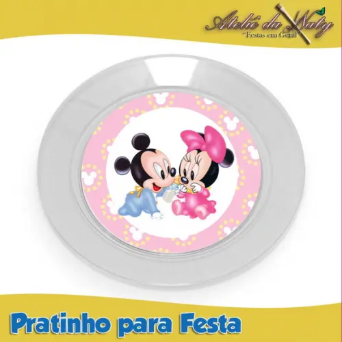 Pratinho para Festas - Mickey e Minnie Baby
