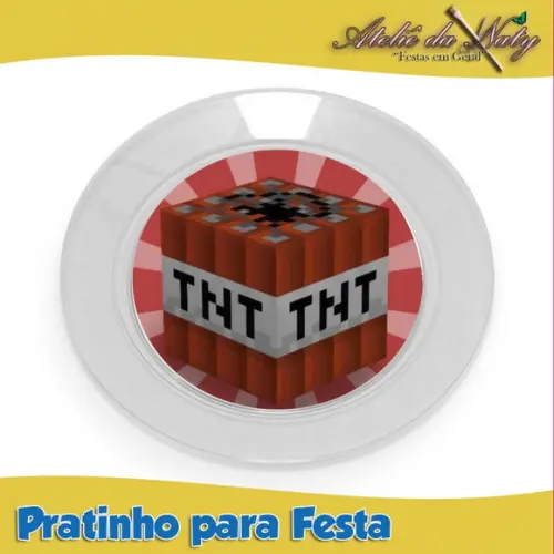 Pratinho para Festas - Minecraft