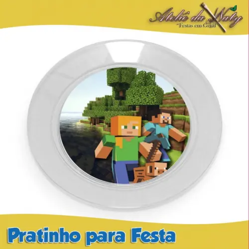 Pratinho para Festas - Minecraft
