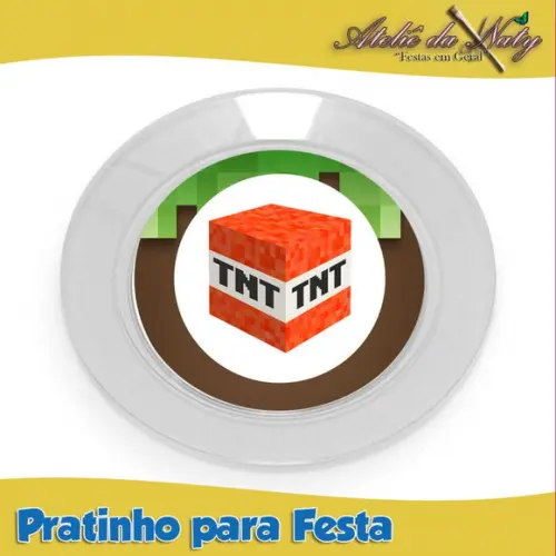Pratinho para Festas - Minecraft