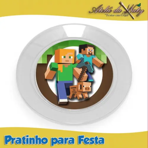 Pratinho para Festas - Minecraft