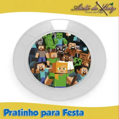 Pratinho para Festas - Minecraft