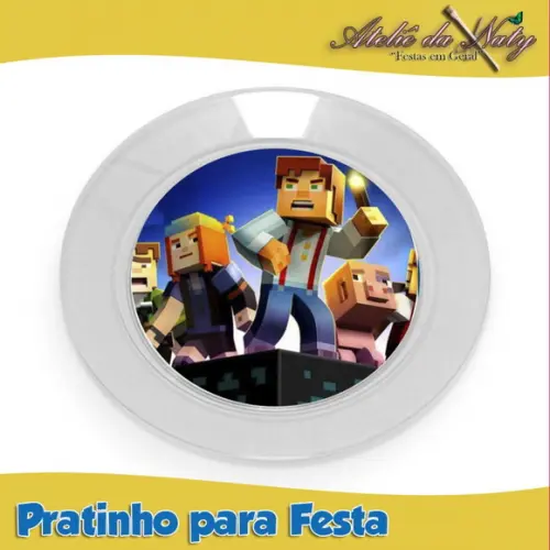 Pratinho para Festas - Minecraft