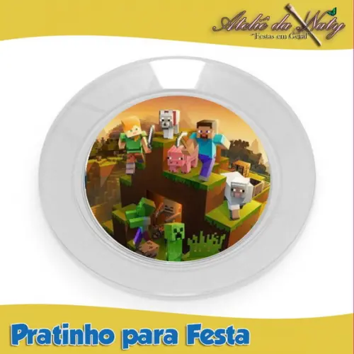 Pratinho para Festas - Minecraft
