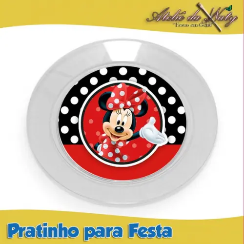 Pratinho para Festas - Minnie Vermelha