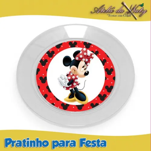 Pratinho para Festas - Minnie Vermelha