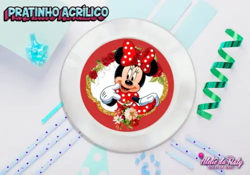Pratinho para Festas - Minnie Vermelha