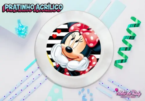 Pratinho para Festas - Minnie Vermelha