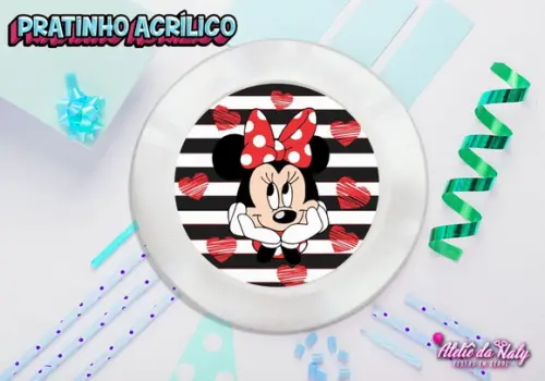 Pratinho para Festas - Minnie Vermelha