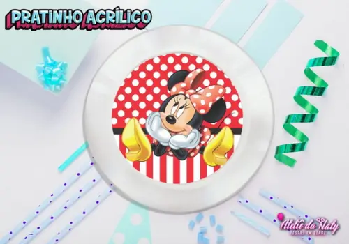 Pratinho para Festas - Minnie Vermelha