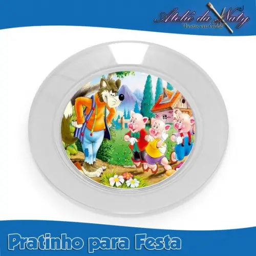 Pratinho para Festas - Os Três Porquinhos