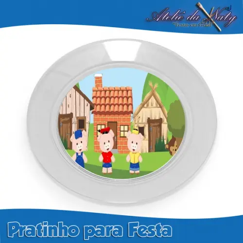 Pratinho para Festas - Os Três Porquinhos